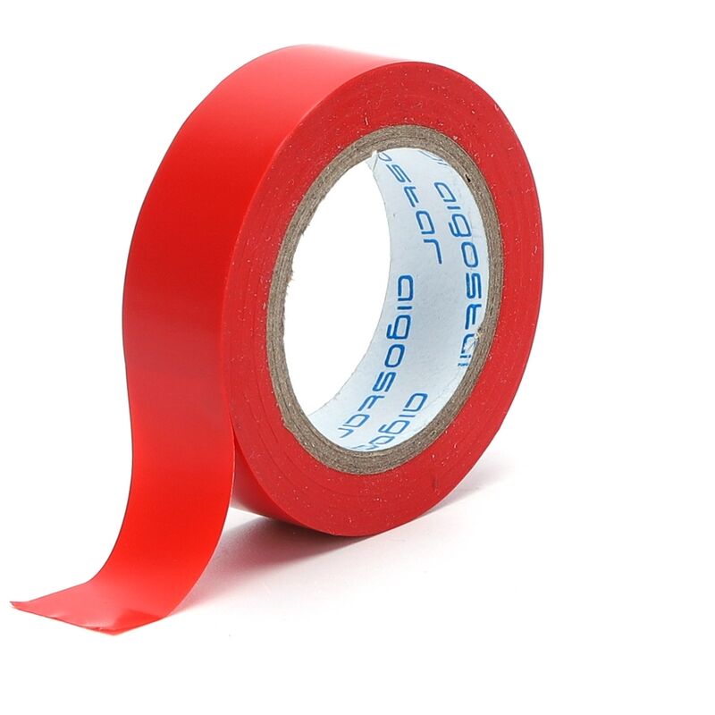foto del prodotto nastro isolante pvc 17mm x 20m di colore rosso aigostar