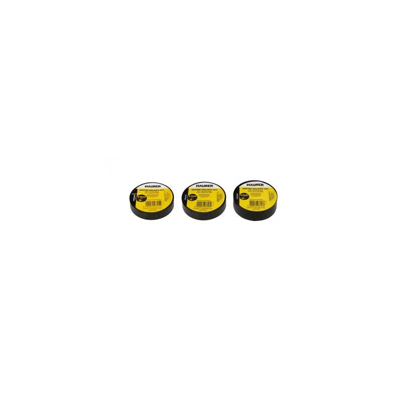 foto del prodotto nastro isolante pvc nero maurer 10mtx15mm sp.0,15mm