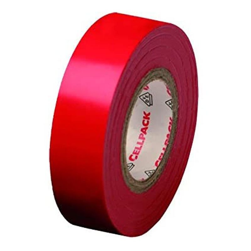 foto del prodotto nastro isolante rosso cellpack 15x10x0,15 in pvc 145827