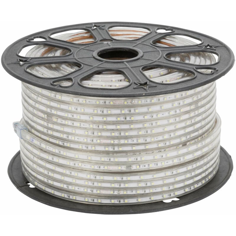 foto del prodotto nastro led 220v 8w 60led 14x7mm luce calda
