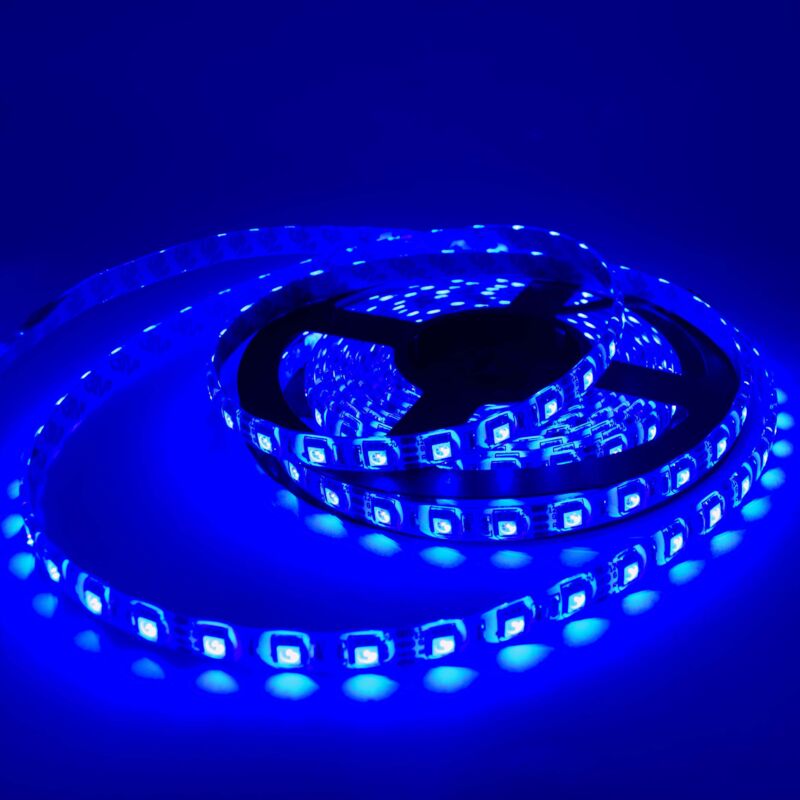 foto del prodotto nastro led 5m 5050 rgb 7,2w m 30 led m dc12v