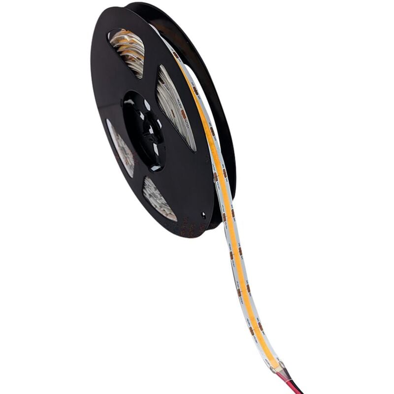 foto del prodotto nastro led 5m ip65 8w m larghezza di resistenza all'acqua 8mm - bianco caldo 3000k