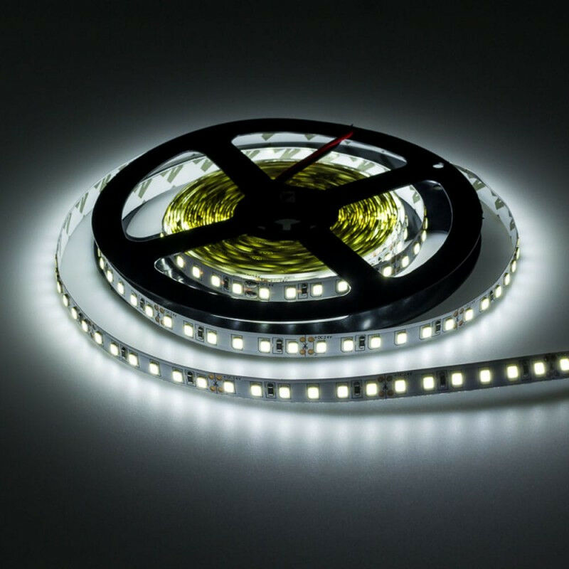 foto del prodotto nastro led 9.6w m 24v 120led m lunghezza 5m giorno bianco 6000k