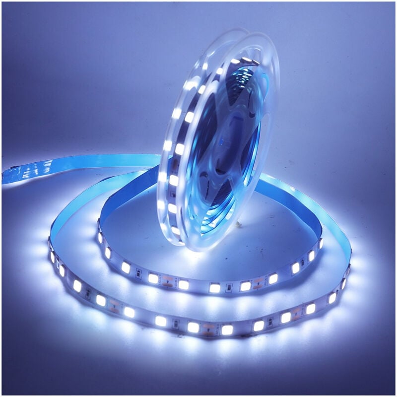 foto del prodotto nastro led bianco intenso bianco freddo adesivo 5m 24 w ip65