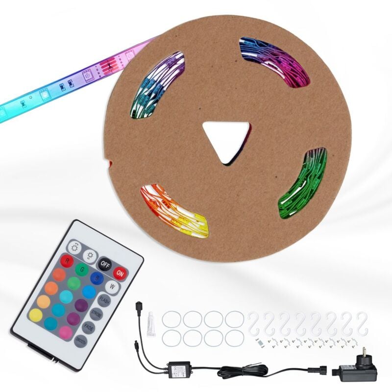 foto del prodotto nastro led rgb 500 cm 0,1w bianco