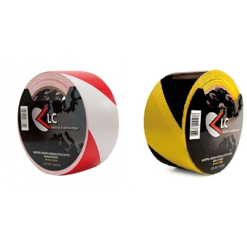 foto del prodotto nastro legnaletico adesivo mm 50x33 mt lc giallo nero