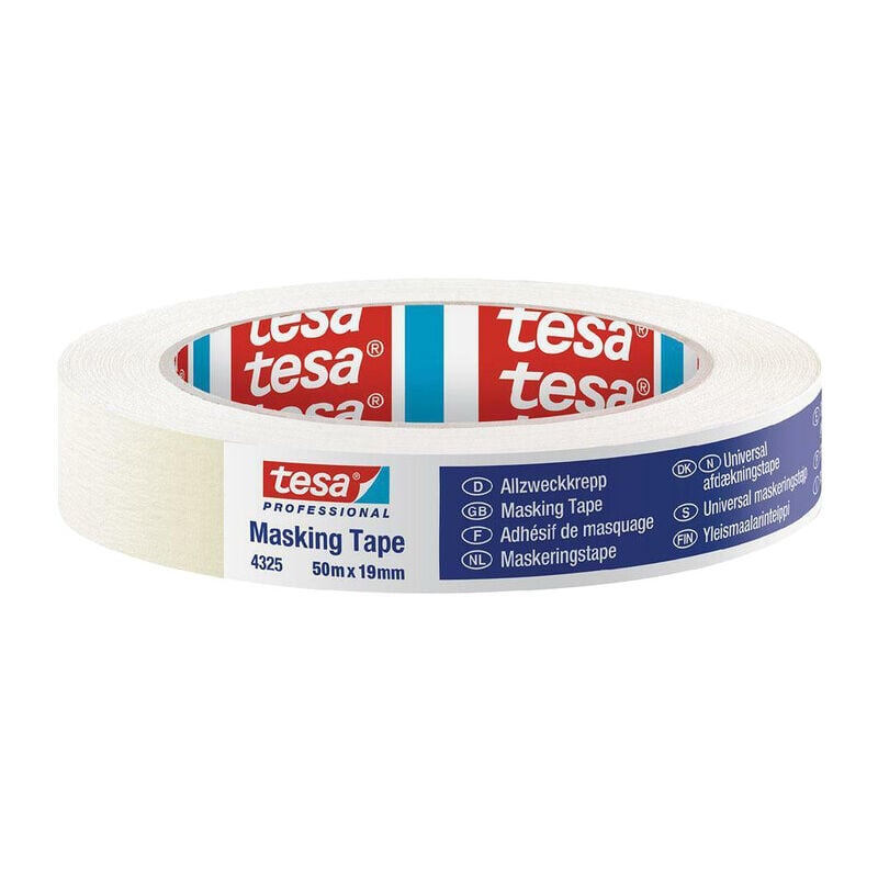 foto del prodotto nastro maschera edilizia tesa mm.19 ml.50 . prezzo per 1 pezzo.