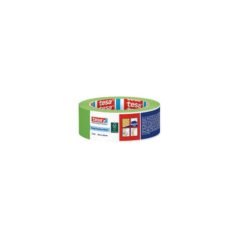 foto del prodotto nastro mascheratura superfici ruvide verde mm 50 x 50 metri
