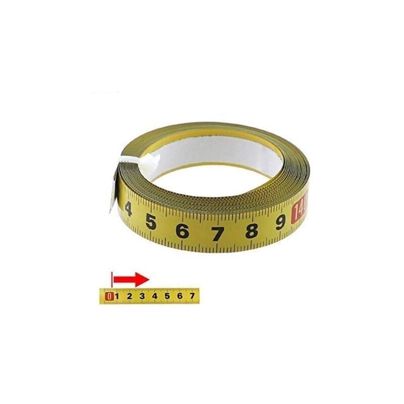foto del prodotto nastro metrico 1-5 metri autoadesivo-con nastro adesivo per falegname uso domestico-adesivo per macchina da cucire 5 m