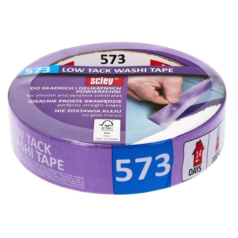 foto del prodotto nastro per mascheratura washi scley 25 mm x 33 m serie 573