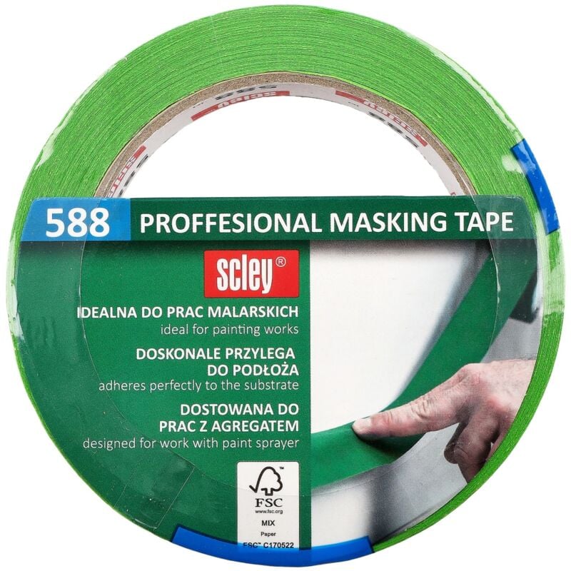 foto del prodotto nastro per pittura 30 mm x 33 m scley serie 588 nastro per mascheratura nastro per pittura