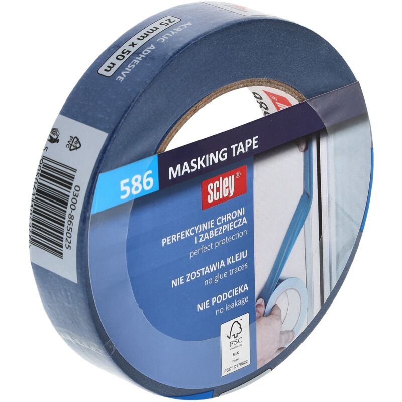 foto del prodotto nastro per pittura blue scley, serie 586 (25 mm x 50 m)