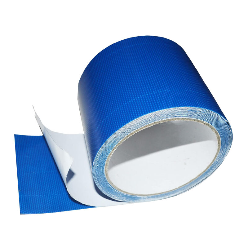 foto del prodotto nastro per riparazione teloni, nastro sigillante per camion o serre, teloni per tende o gazebo 8 cm x 5 m, blu 