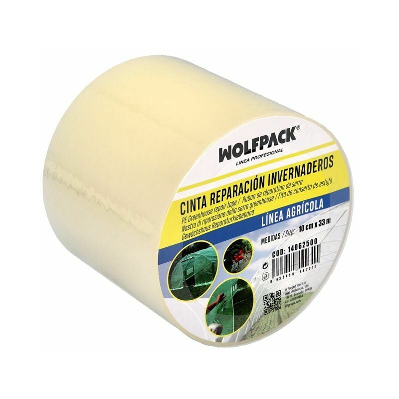 foto del prodotto nastro per riparazioni di serre 10 cm. x 33 metri. nastro adesivo ad alta resistenza per la riparazione di serre.