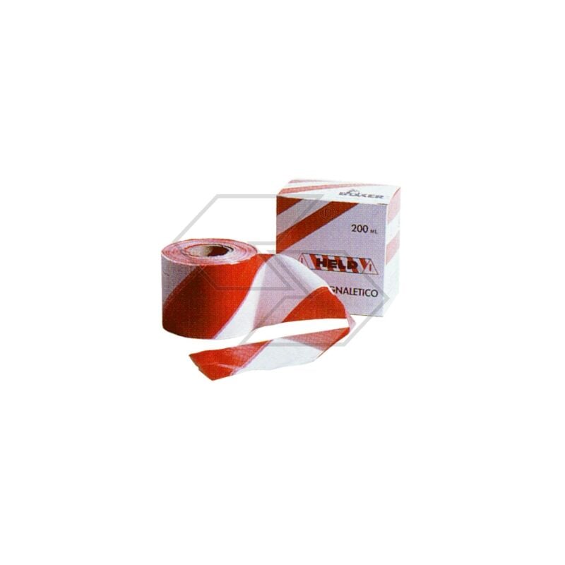 foto del prodotto nastro per segnalazione bianco rosso 200mx50mm newgardenstore