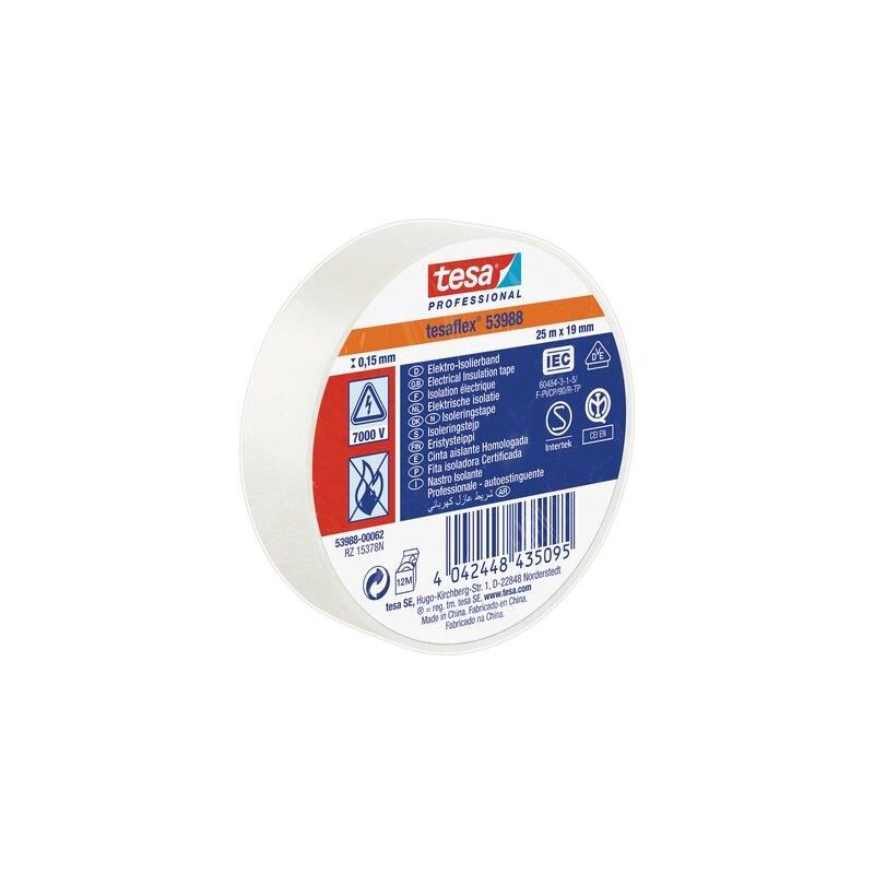 foto del prodotto nastro pvc isolante imq tesa bianco mm 19 ml 25