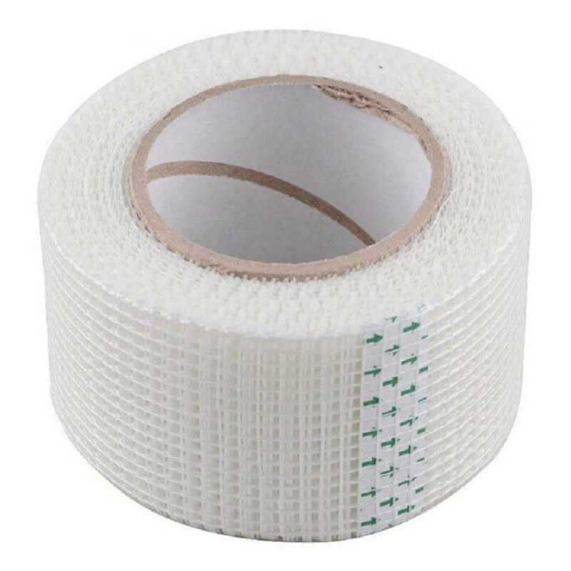 foto del prodotto nastro rete fibra di vetro autoadesivo rinforzo intonaco cartongesso 45 metri trade shop traesio