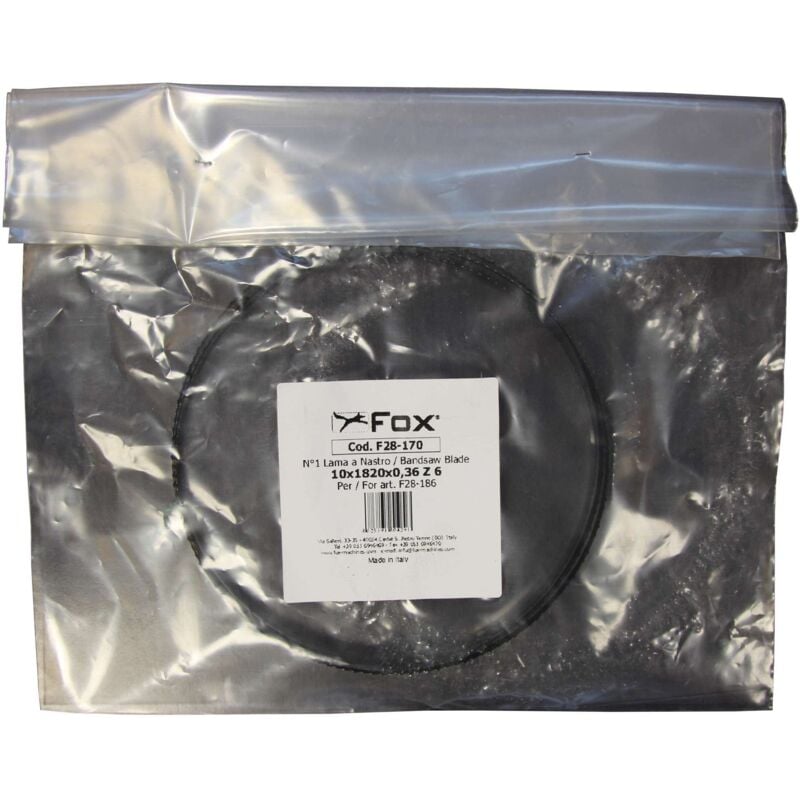 foto del prodotto nastro ricambio art.f28 170 x fox f28 186