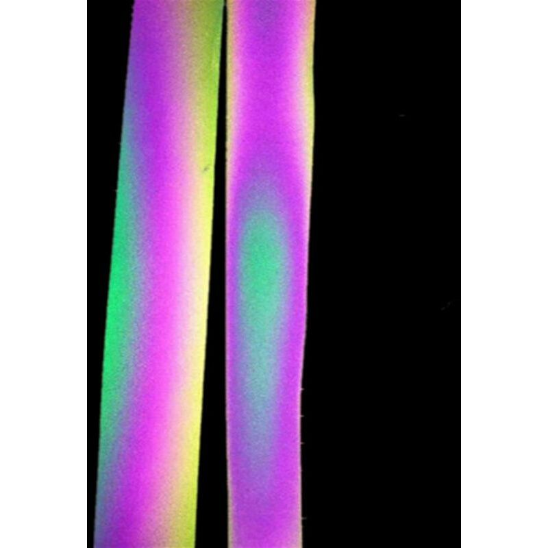 foto del prodotto nastro riflettente arcobaleno con sfumature olografiche da cucire 25 50mm x 2 mt misura 25mm x 2 metri