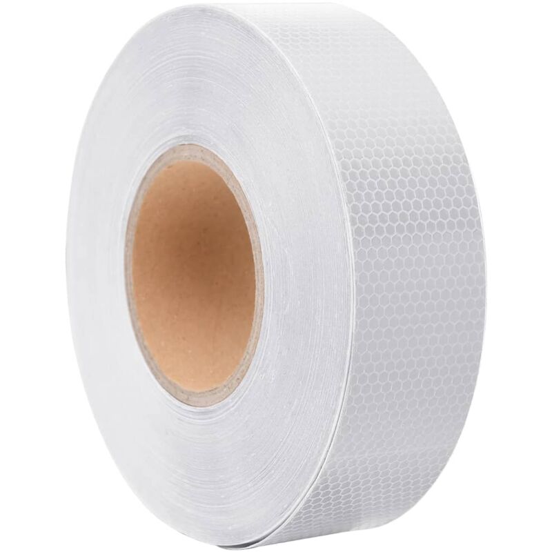 foto del prodotto nastro riflettente bianco 5 cm x 50 m pvc vidaxl