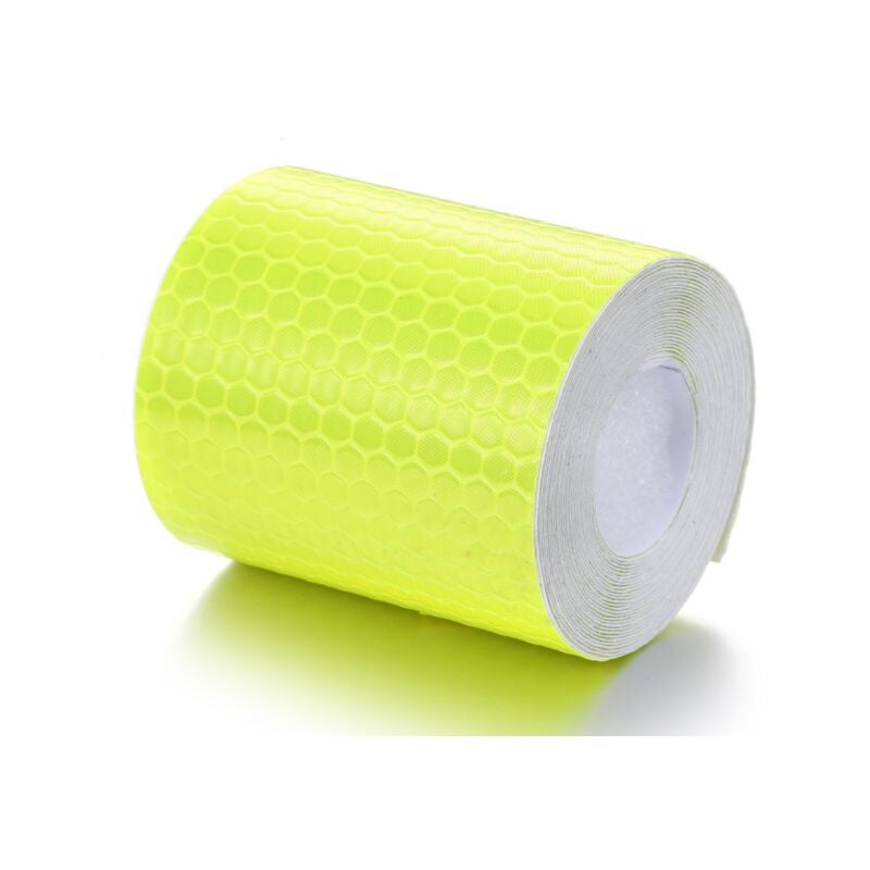 foto del prodotto nastro riflettente impermeabile, 3 m x 50 mm, adesivi di avvertimento riflettenti, nastro di sicurezza autoadesivo ad alta intensit giallo 