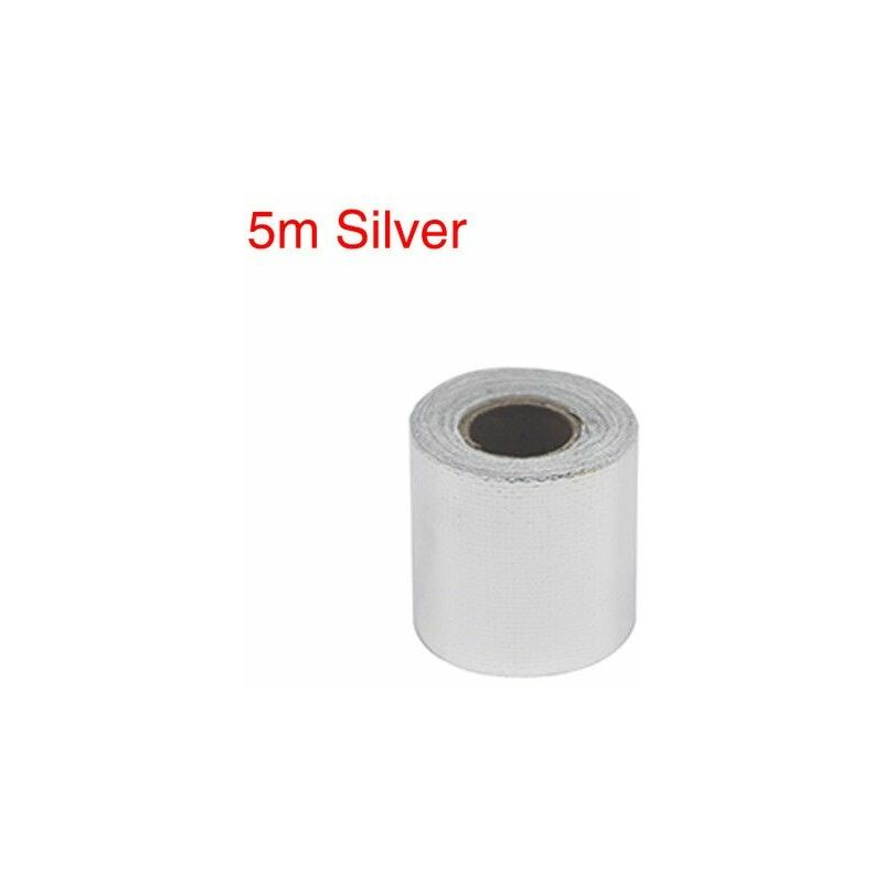foto del prodotto nastro scudo termico protezione ignifugo calore oro argento in fibra di vetro 50mm x 5m colore grigio