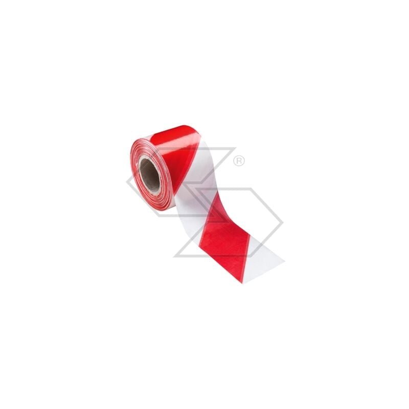 foto del prodotto nastro segnaletico adesivo bianco rosso newgardenstore 11.5m x 100mm