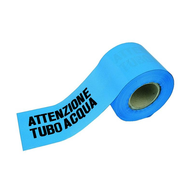 foto del prodotto nastro segnaletico per tubi dell'acqua h120mmx200m
