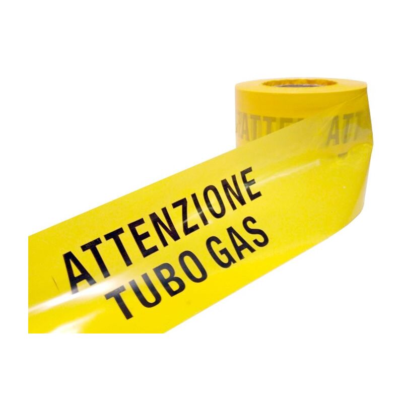 foto del prodotto nastro segnaletico tubo gas 12,5cm x 200mt 04903