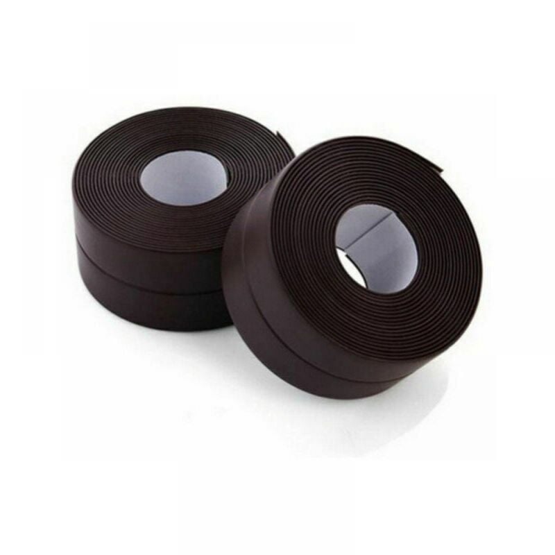 foto del prodotto nastro sigillante, 2 rotoli di striscia sigillante autoadesiva impermeabile, nastro adesivo in pvc per sigillare pareti, doccia, wc, cucina, bagno