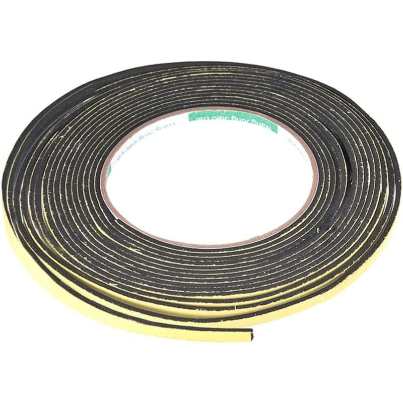 foto del prodotto nastro sigillante in schiuma, larghezza 10 mm, spessore 2 mm, lunghezza 10 m 32,8 piedi, striscia sigillante autoadesiva per l isolamento di porte e
