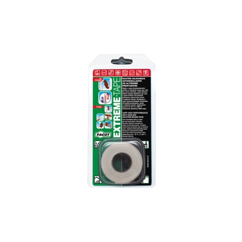 foto del prodotto nastro siliconico autovulcanizzante extreme tape h 25,4 mm x 3 m facot