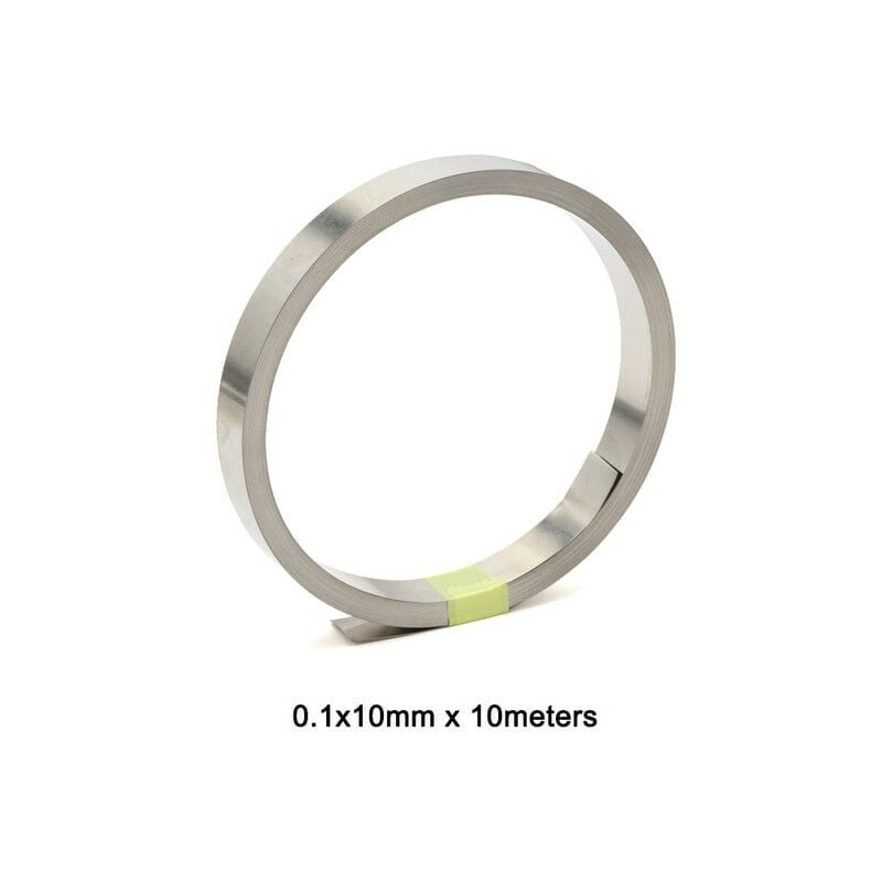 foto del prodotto nastro strisce di puro nichel 0.1 10mm 10m per piattine batteria litio misura 10mm x 1mm x 10m