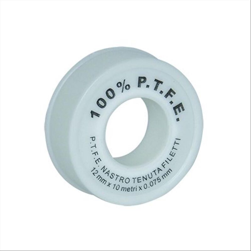foto del prodotto nastro teflon 100 ptfe 1 2 per tenuta filetti 12 m