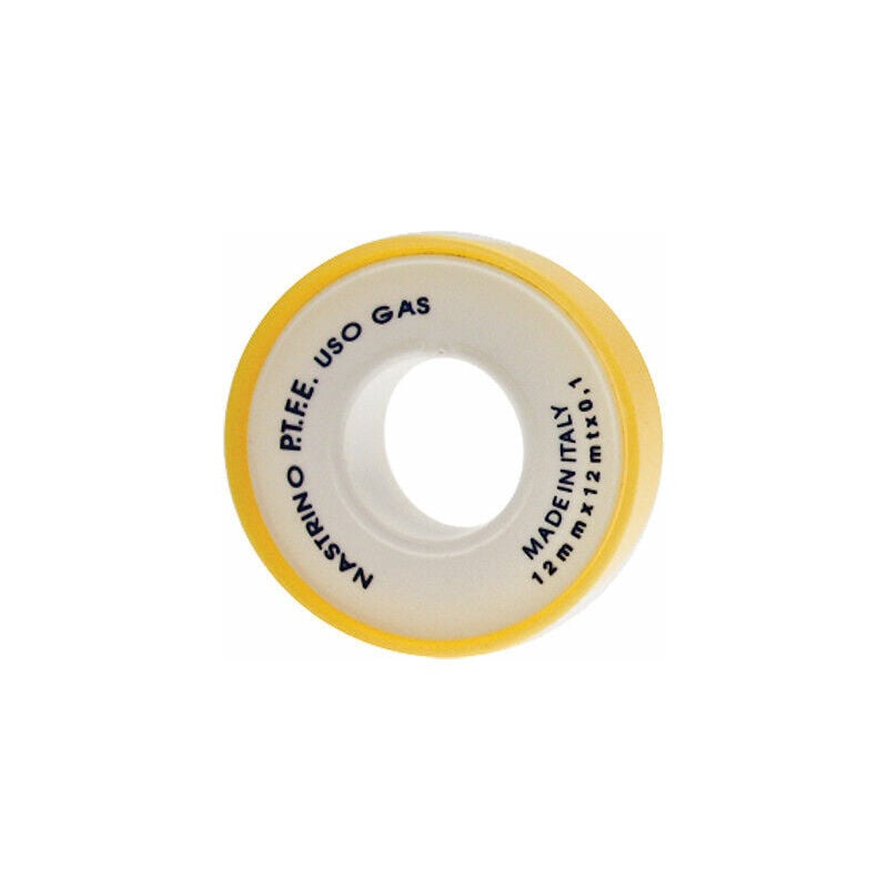 foto del prodotto nastro teflon ptfe mt 12 1 2x12 mt x 0,1 anche x uso gas giunzioni tubi acqua
