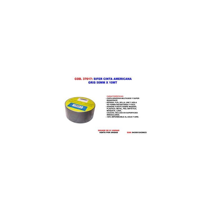 foto del prodotto nastro telato grigio 50 mm x 10 m sifer