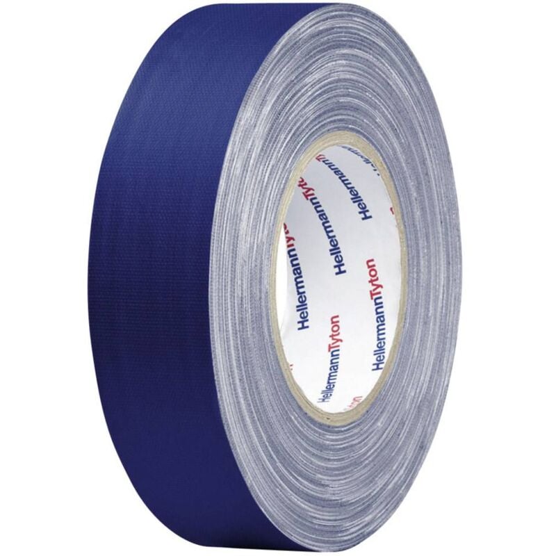 foto del prodotto nastro telato helatape tex l x l 10 m x 19 mm blu tessuto in cotone e poliestere htape tex bu 19x10 hellermanntyton c