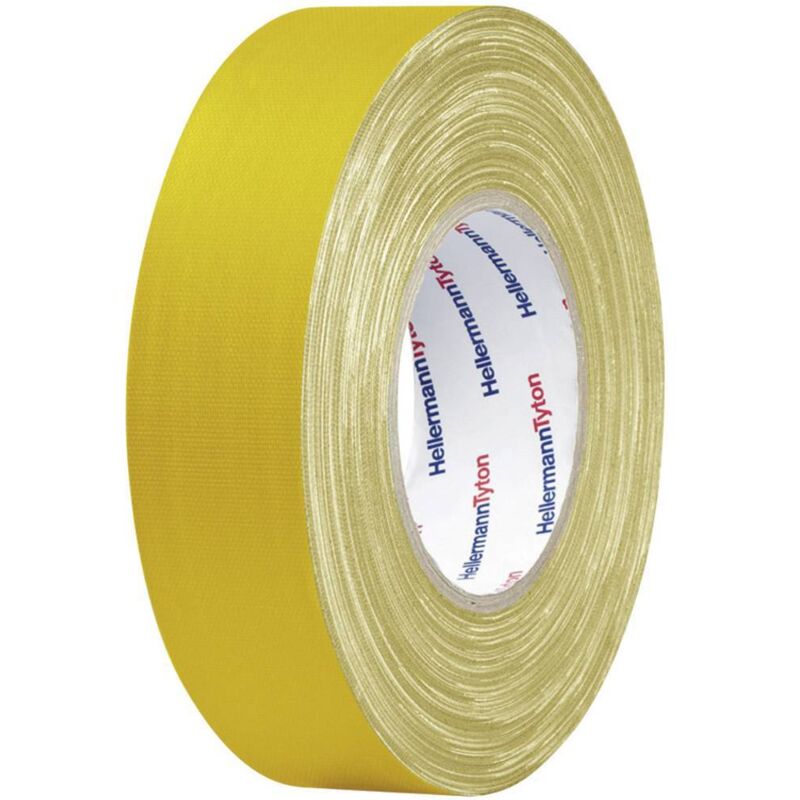foto del prodotto nastro telato helatape tex l x l 50 m x 19 mm giallo tessuto in cotone e poliestere htape tex ye 19x50 hellermanntyto