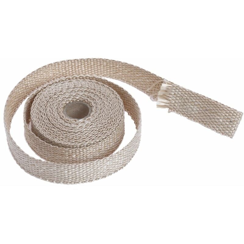 foto del prodotto nastro termico protezione calore collettore scarico marmitta auto moto universale 25mm x 5m colore grigio