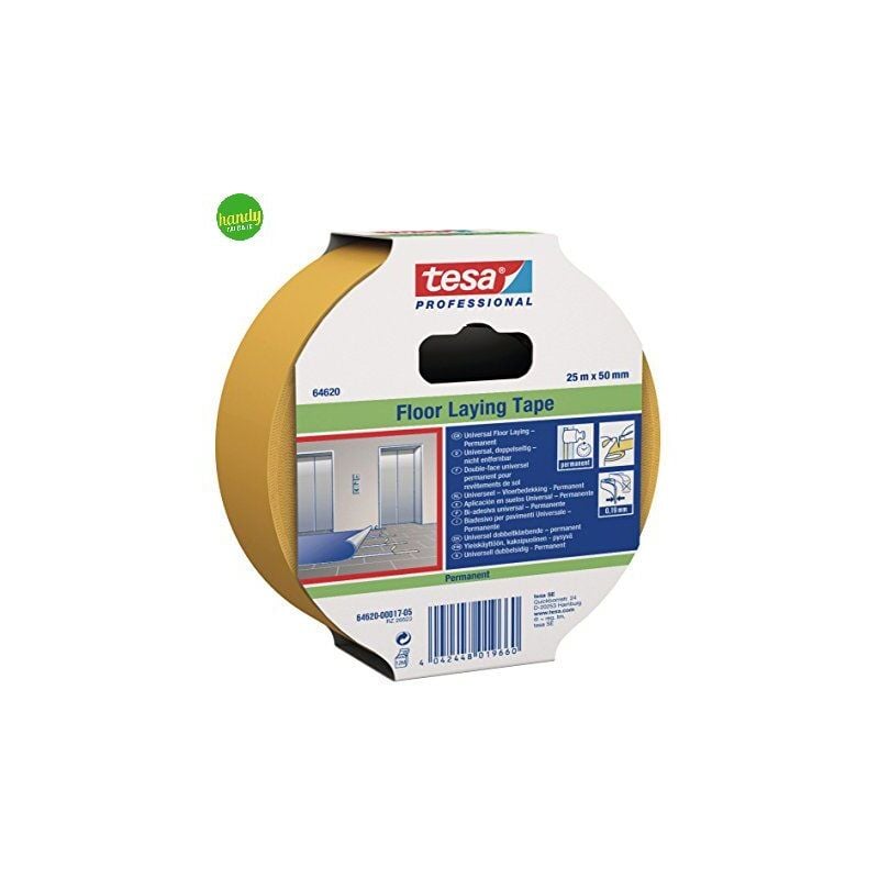 foto del prodotto nastro tesa biadesivo mm50 m25 floor laying tape
