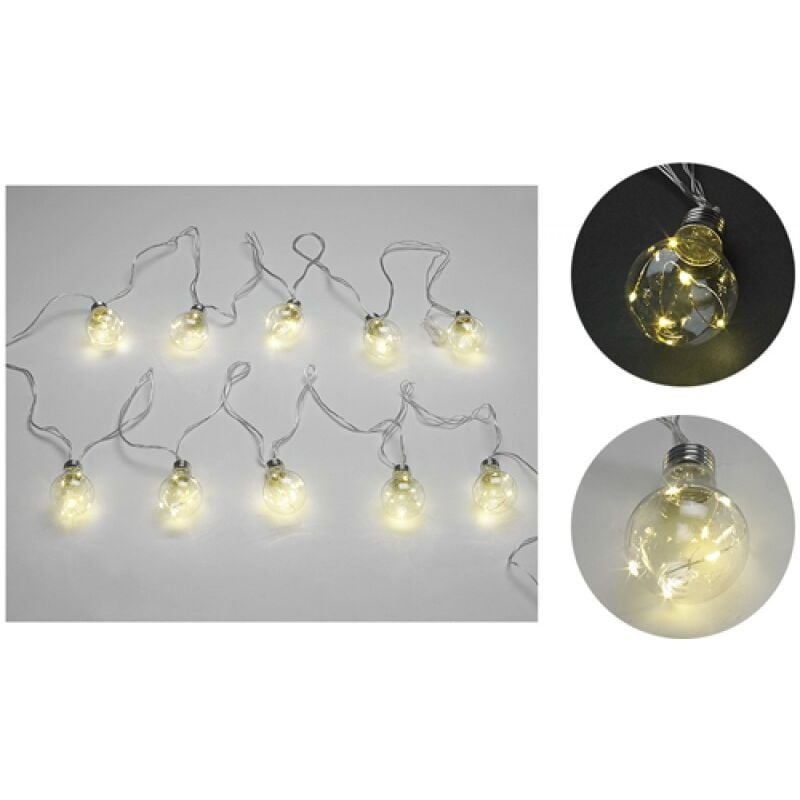 foto del prodotto natale - luci 10 lampade decor. microled l.bianca calda int est maurer