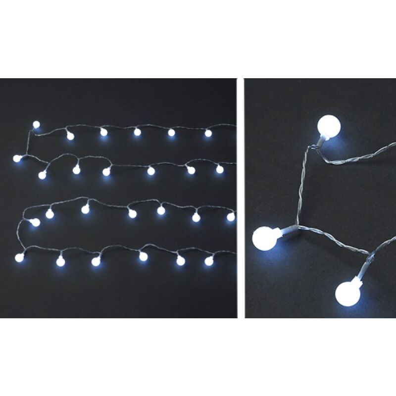 foto del prodotto natale luci 40 led sferetta l.bianca fredda int est maurer scatola