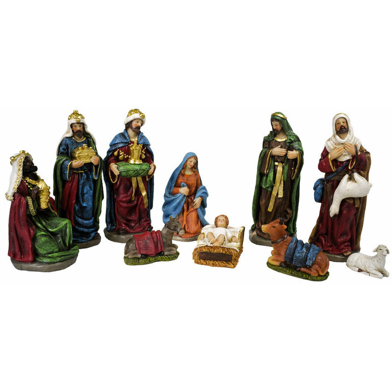 foto del prodotto nativit 10 personaggi h9 cm in resina