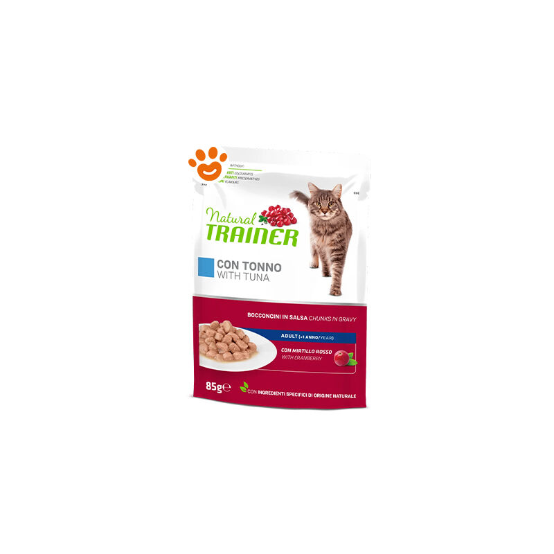 foto del prodotto natural cat adult bocconcini in salsa tonno natural cat adult bocconcini in salsa tonno bustina da 85 gr trainer