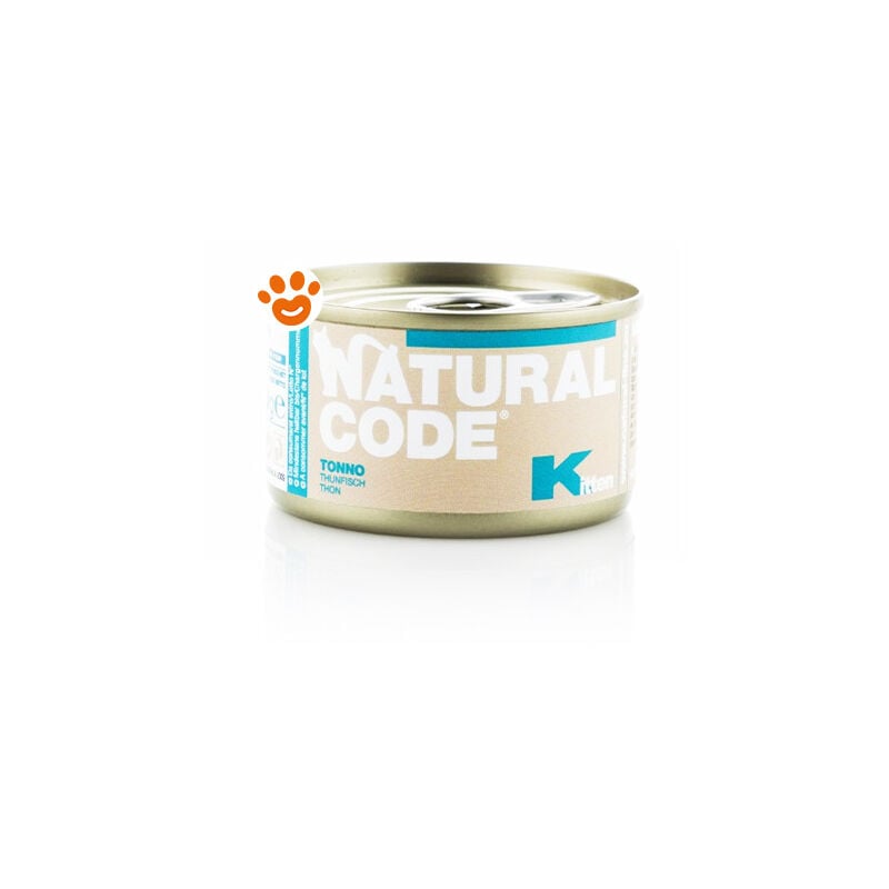 foto del prodotto natural code cat kitten al tonno cat kitten al tonno lattina da 85 gr