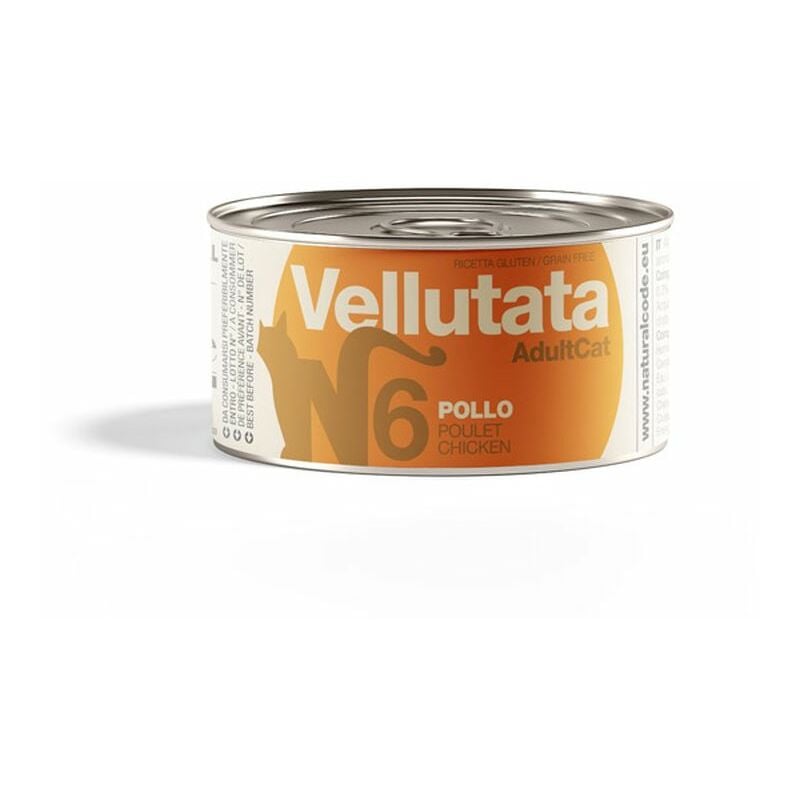 foto del prodotto natural code cat vellutata adult pollo code v06 cat vellutata adult pollo code v06 lattina da 85 gr