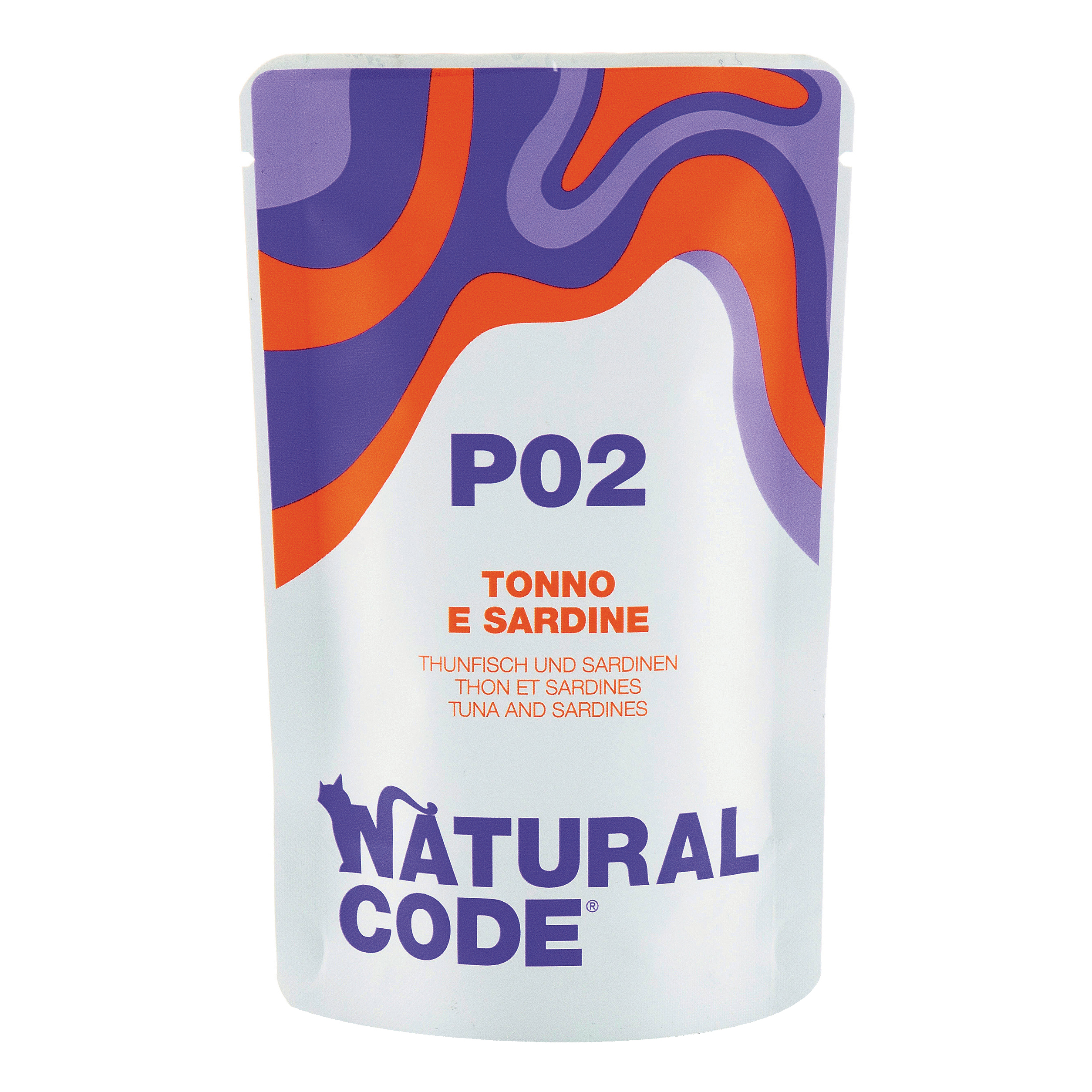 foto del prodotto natural code gatto busta p02 adulto tonno amp sardine 70 gr