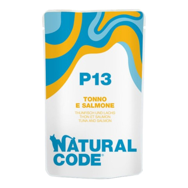 foto del prodotto natural code gatto busta p13 adulto tonno amp salmone 70 gr temporaneamente mancante dall 039 azienda produttrice