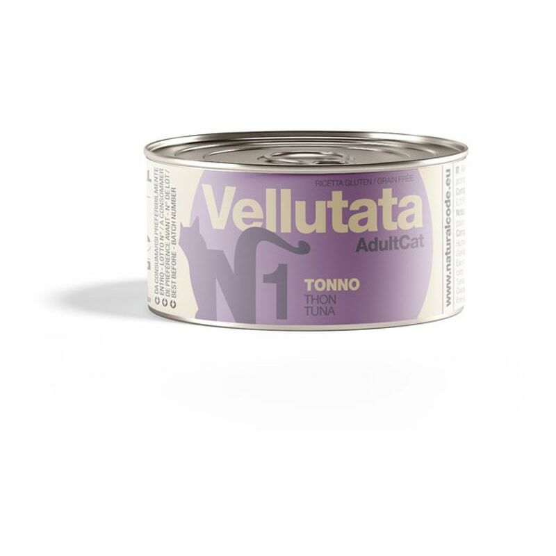foto del prodotto natural code gatto vellutata in lattina 85gr 1 tonno