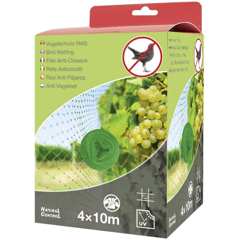 foto del prodotto natural control netting 4x10m rete di protezione per uccelli principio di funzionamento dissuasore 1 pz. swissinno